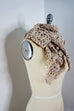 Crochet Shawl, Cotton/Cashmere (Beige,Linen)
