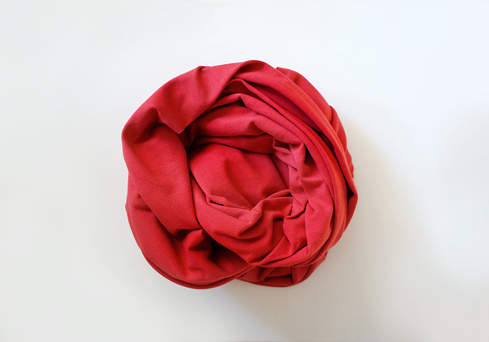 Infinity scarf - Cotton - Deep Coral