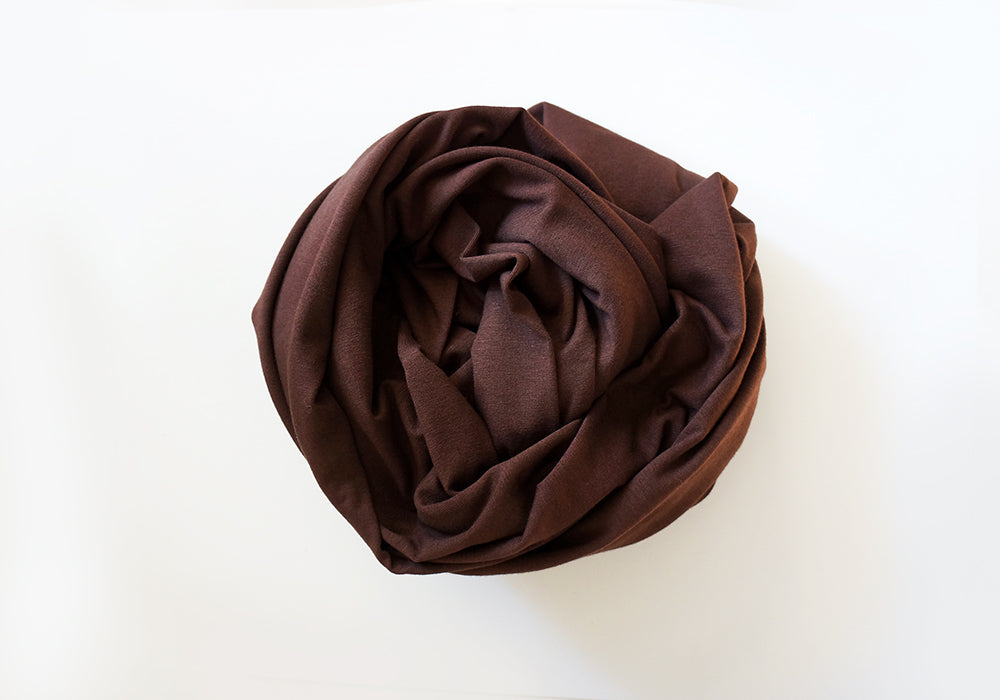 Infinity scarf - Cotton - Chocolate Brown
