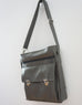 High Flyer Crossbody handbag - mercury grey faux vegan leather - front view