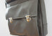 High Flyer Crossbody handbag - mercury grey faux vegan leather - front side-by-side pockets with closure