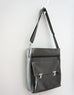 High Flyer Crossbody handbag - mercury grey faux vegan leather - front/side view