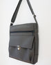 The High Flyer - soft dark grey vegan leather - cross body. shoulder bag