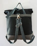 Wanderer - Vegan-friendly Leather - Rolled-top Backpack - Back View