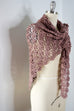 Crochet Shawl, Organic Cotton, Dusty Rose
